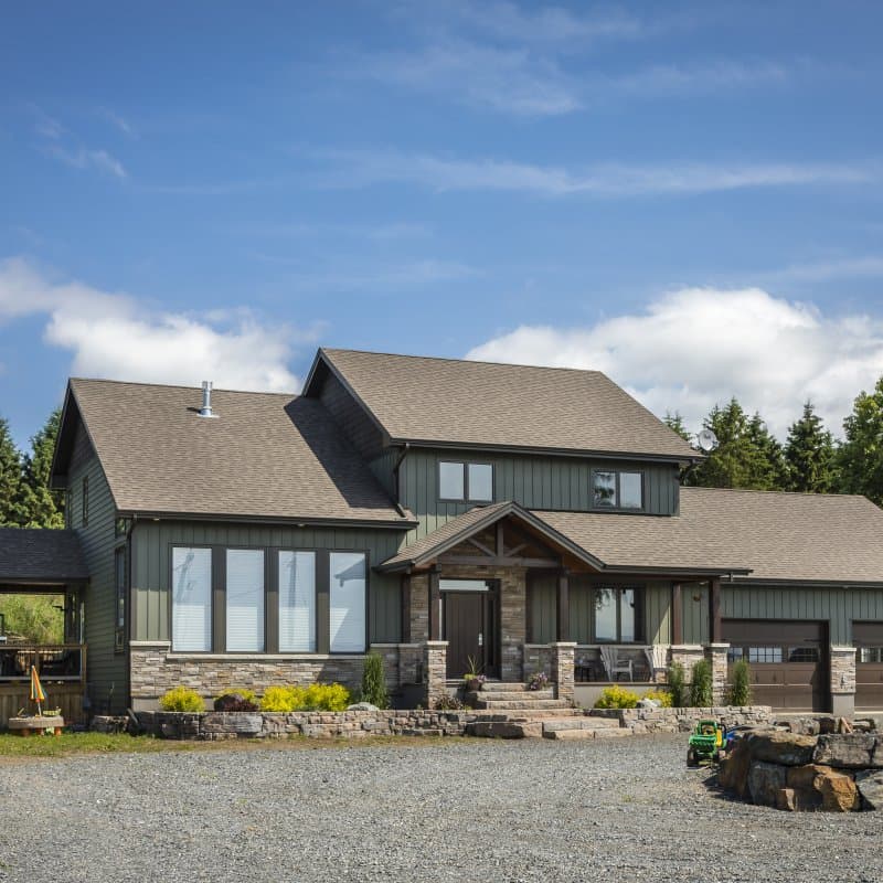 A home clad in Westlake TruExterior poly-ash siding