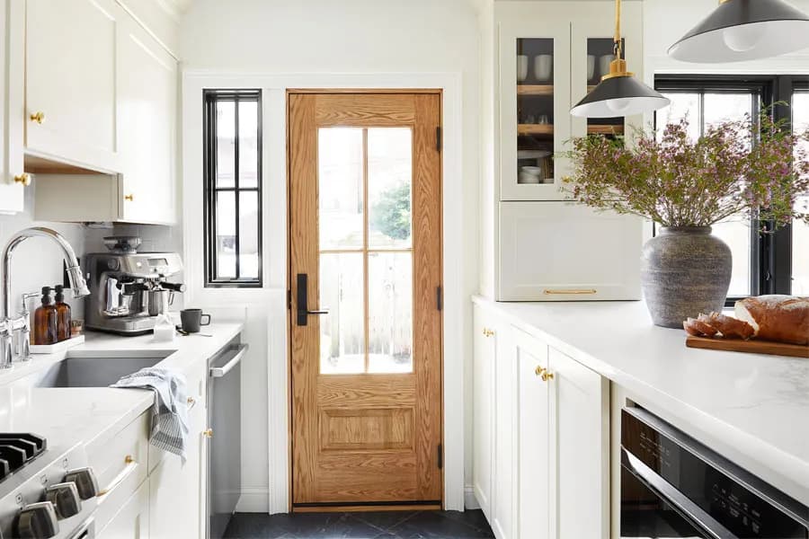 An Andersen entry door on a home's front entry