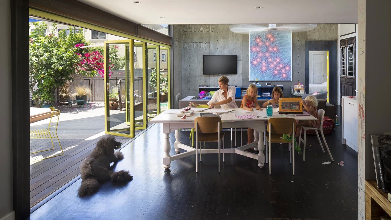 NanaWall multi-slide glass wall a wide wall of glass opening to the outdoors