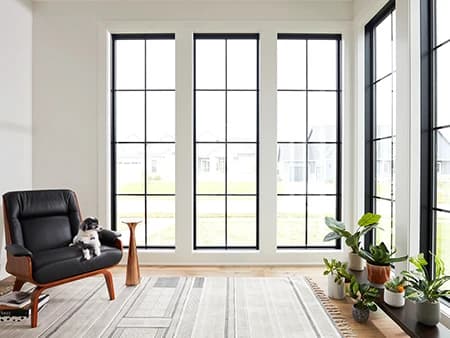 Pella Lifestyle Series windows framing a view